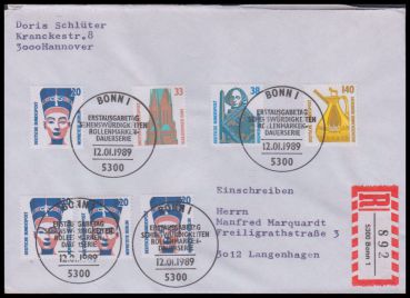 Bund, 1398-01 A FDC