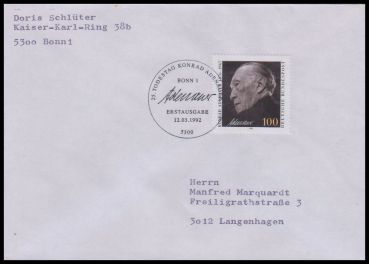 Bund, 1601 FDC
