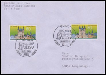 Bund, 1722 FDC