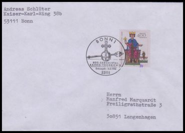 Bund, 1738 FDC