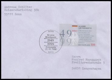 Bund, 2050 FDC