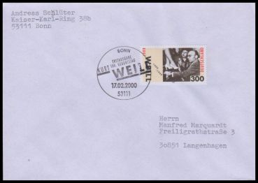 Bund, 2100 FDC