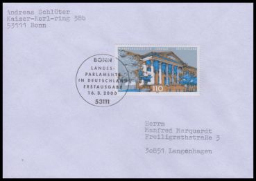 Bund, 2104 FDC