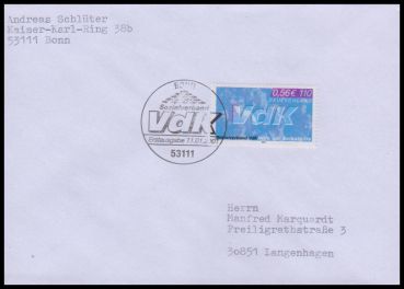Bund, 2160 FDC