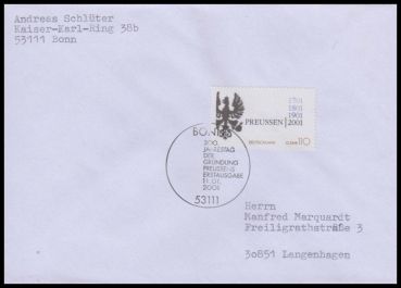 Bund, 2162 FDC