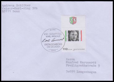 Bund, 2173 FDC