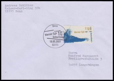 Bund, 2186 FDC