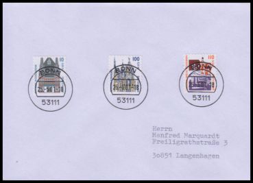 Bund, 2187-89 BD FDC