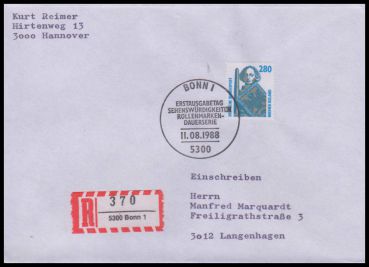 Bund, 1381 FDC