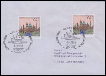 Bund, 1491 FDC