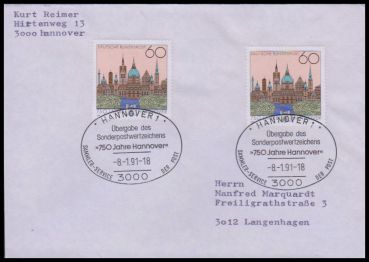 Bund, 1491 FDC