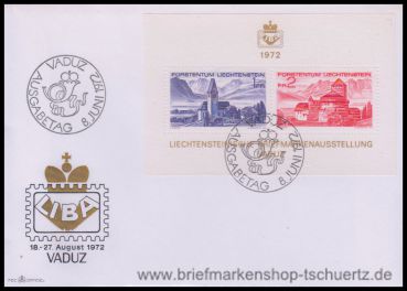 Liechtenstein, Bl. 9 FDC
