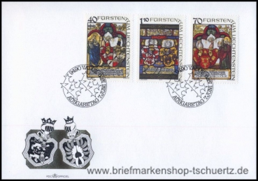 Liechtenstein, 731-33 FDC