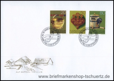 Liechtenstein, 747-49 FDC