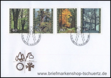 Liechtenstein, 757-60 FDC