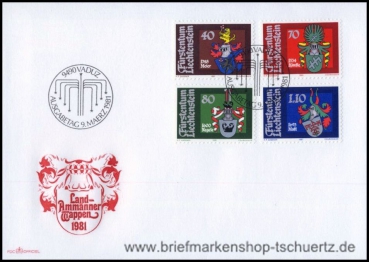 Liechtenstein, 766-69 FDC