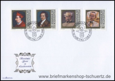 Liechtenstein, 784-87 FDC
