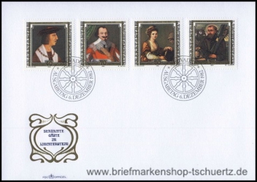 Liechtenstein, 809-12 FDC