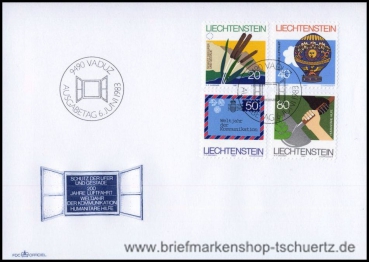 Liechtenstein, 824-27 FDC
