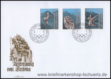 Liechtenstein, 843-45 FDC