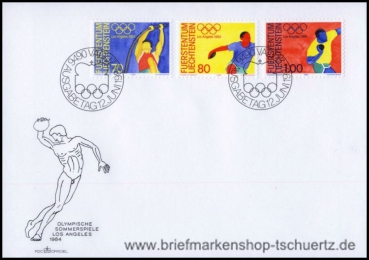 Liechtenstein, 846-48 FDC