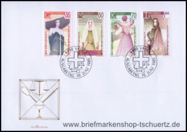 Liechtenstein, 871-74 FDC