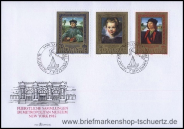 Liechtenstein, 881-83 FDC