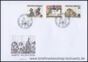 Liechtenstein, 887-89 FDC