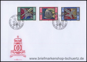 Liechtenstein, 890-92 FDC