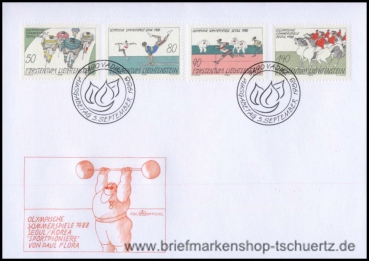 Liechtenstein, 947-50 FDC