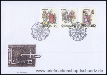 Liechtenstein, 1008-10 FDC