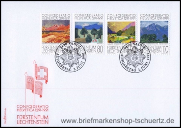 Liechtenstein, 1016-19 FDC