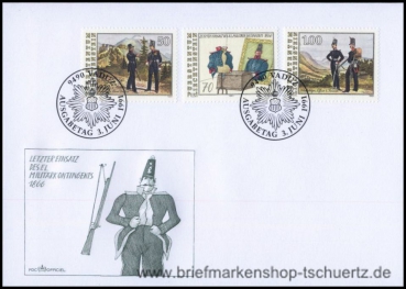 Liechtenstein, 1020-22 FDC