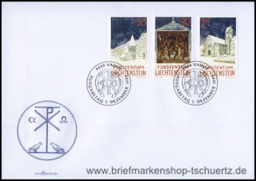 Liechtenstein, 1050-52 FDC