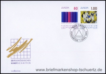 Liechtenstein, 1054-55 FDC