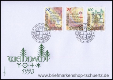 Liechtenstein, 1073-75 FDC