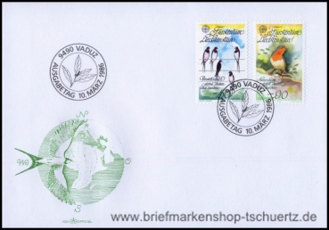 Liechtenstein, 893-94 FDC