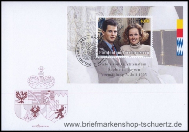 Liechtenstein, Bl. 15 FDC