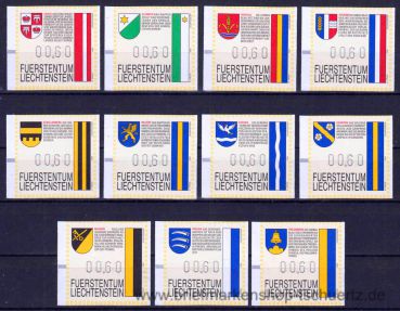 Liechtenstein, ATM 1-11 / 0.60 **